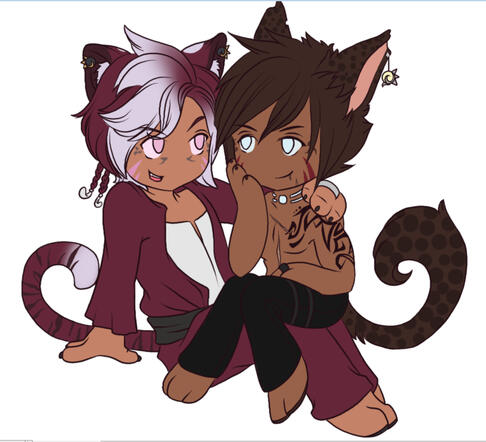 Revi and Nheir by Nehku