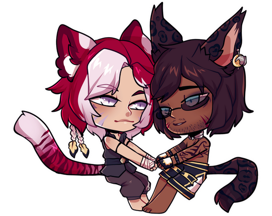 Revi and Nheir by BarghestBlack